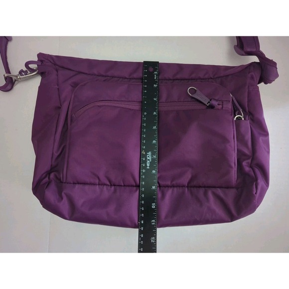 Pacsafe For Ebags Anti-Theft Crossbody Strap RFID Travel Bag Purple EB2110-03 - Picture 12 of 12